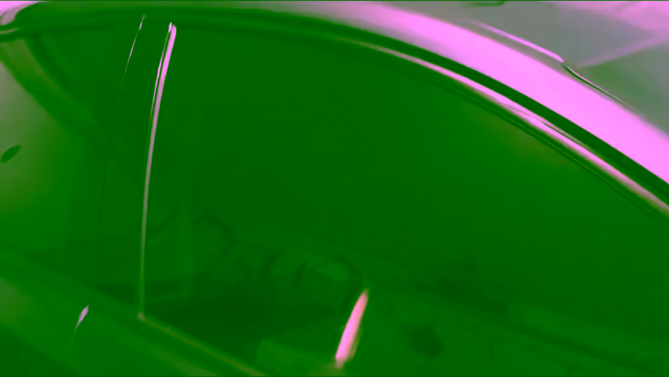 Rear passenger window after ceramic tint installation